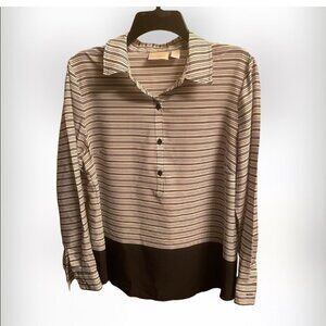 Chicos Women's Junior's Striped Blouse